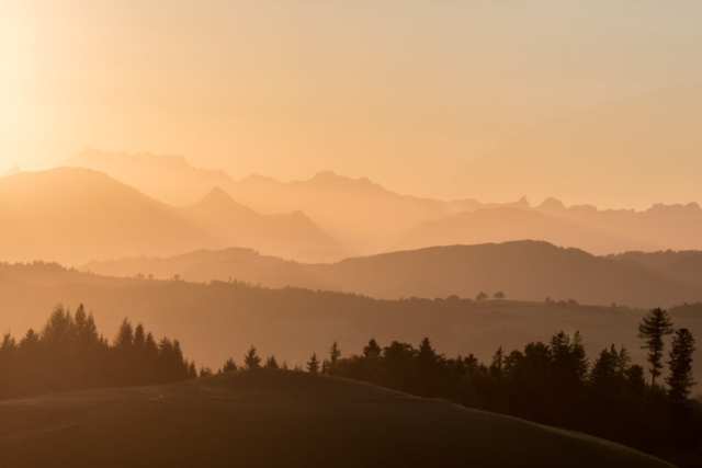 Sunrise, Napf, Switzerland