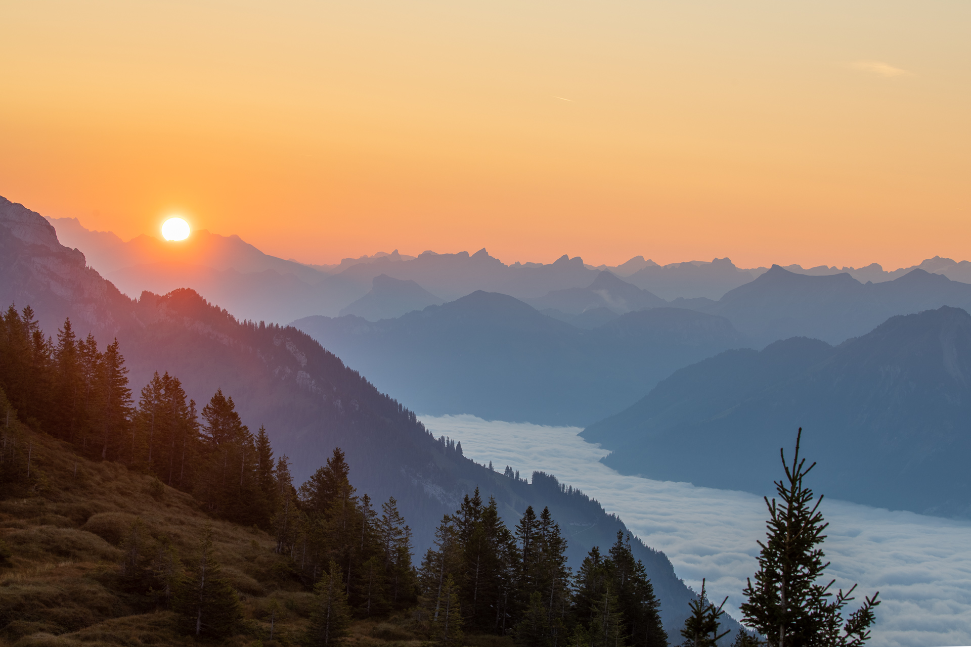 Sunrise, Luzern, Switzerland