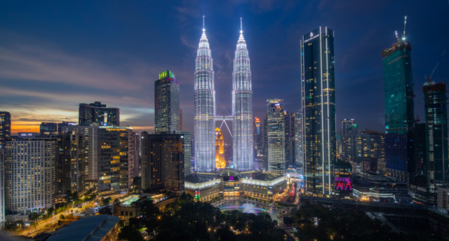 Petronas Towers in Kuala Lumpur, Malaysia