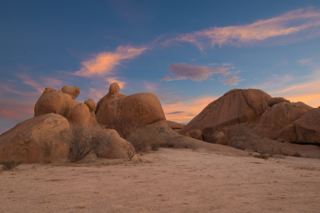 Boulders at Spitzkoppe (sunset), Namibia