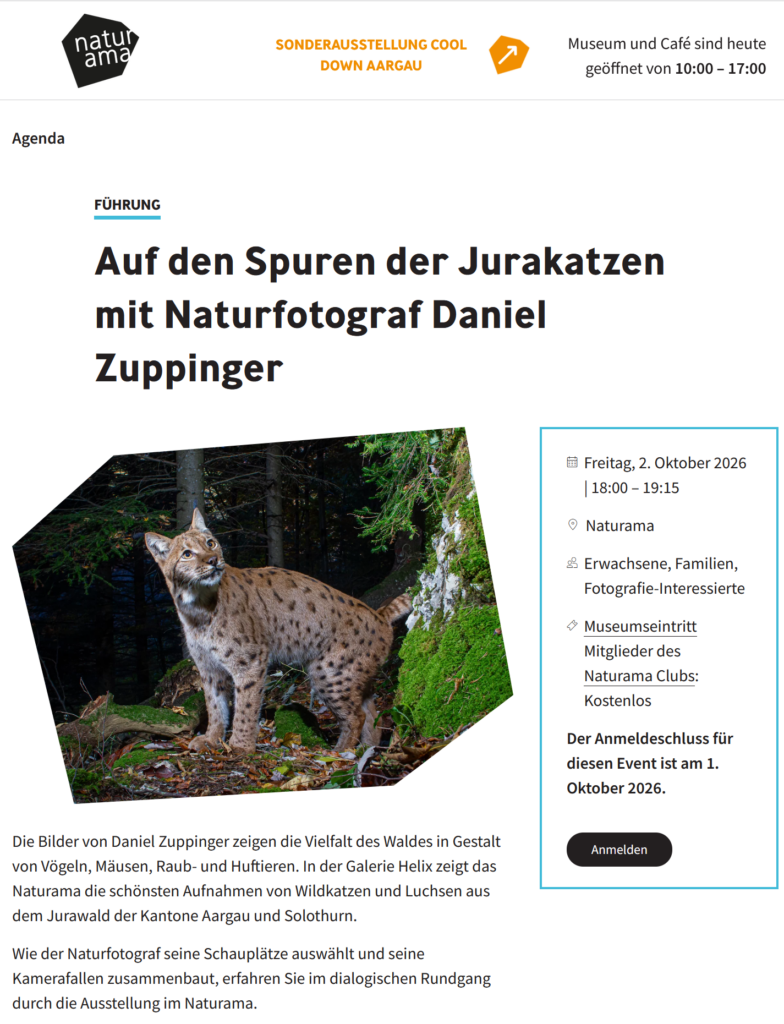 Naturama, Aargau, Ausstellung 2026